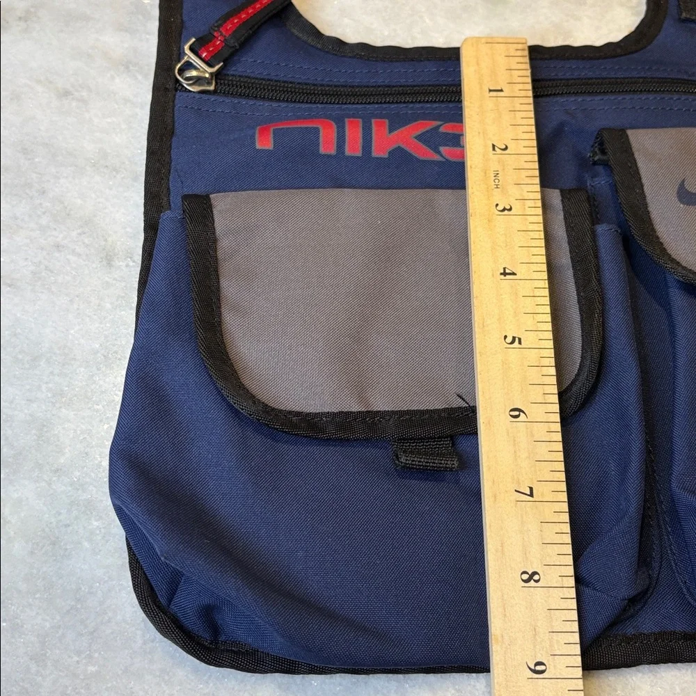 Vintage Rare Sling Messenger Bag Nike Blue Gray Red Logo Crossbody